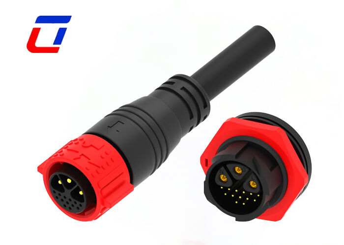 M25 3+13 피인 방수 커넥터 야경 조명용 야외 케이블 커넥터 소매업체