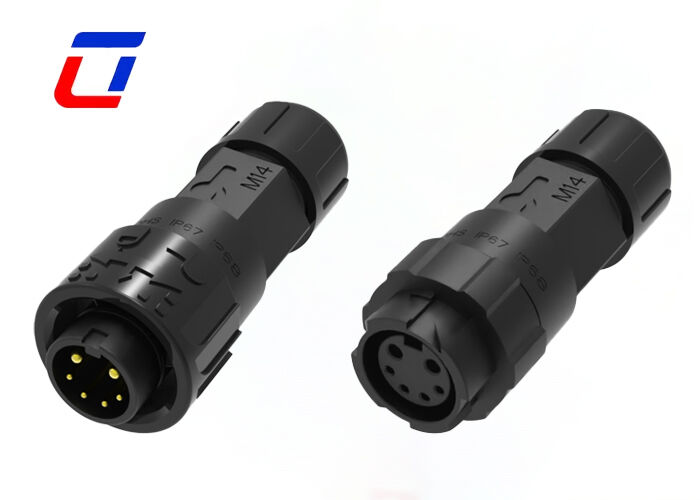 M16 300V 원형 커넥터 XLR 방수 2+4 멀티 핀 커넥터 전원 신호 플러그
