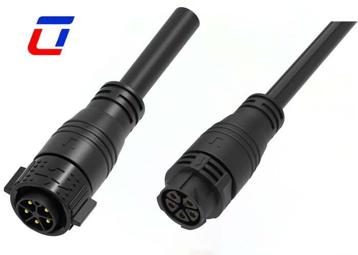 M25 20A 5 핀 전기 남성 여성 커넥터 RoHS 플라스틱 PA66 전원 커넥터 푸시 잠금