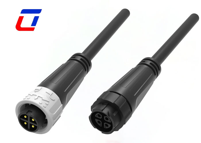 M16 푸시 잠금 전기 암수 커넥터 실외 방수 커넥터 10A 4핀
