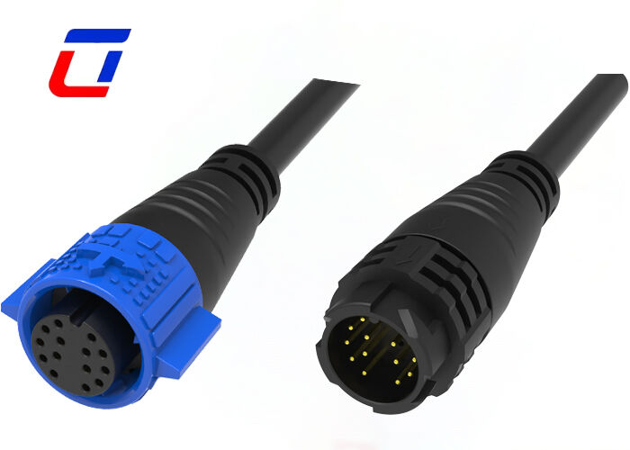 UL94-V0 M19 Waterproof Molded Cable Connector ODM 14 Pin Data Connector 5A