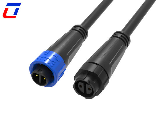 방수 2 핀 원형 빠른 잠금 와이어 커넥터 남녀 300V 등급