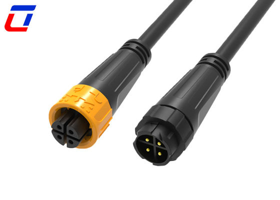 M16 4 핀 방수 전원 연결기 여성에서 남성 300V 응용 프로그램에 내구성